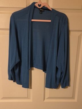 Torrid Teal-Blue Open-Front Women's Cardigan